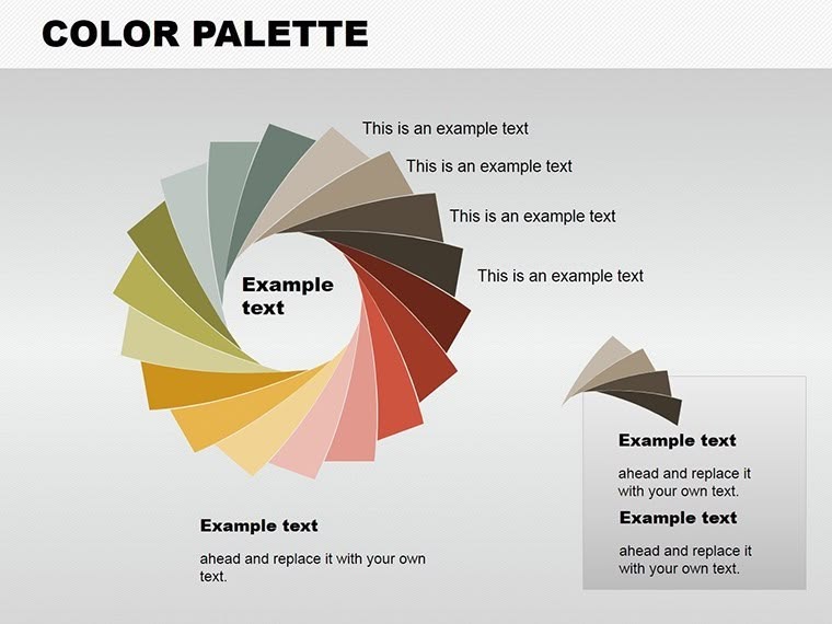 Color Palette Keynote charts templates