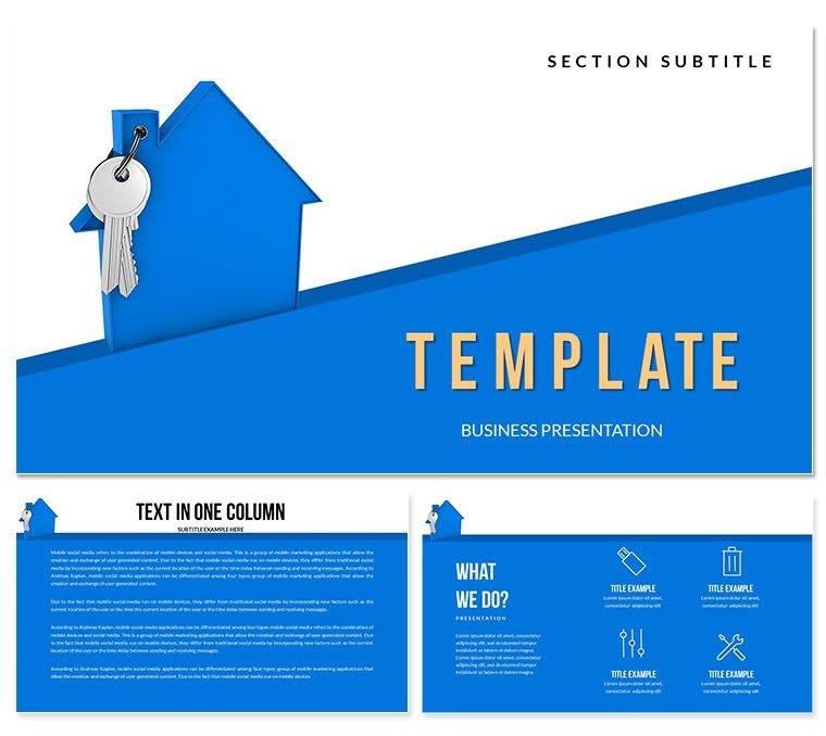 Turnkey Mean in Real Estate Keynote templates