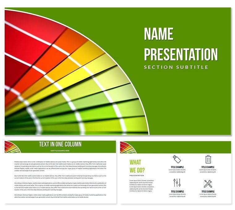 Color Palette Keynote Templates