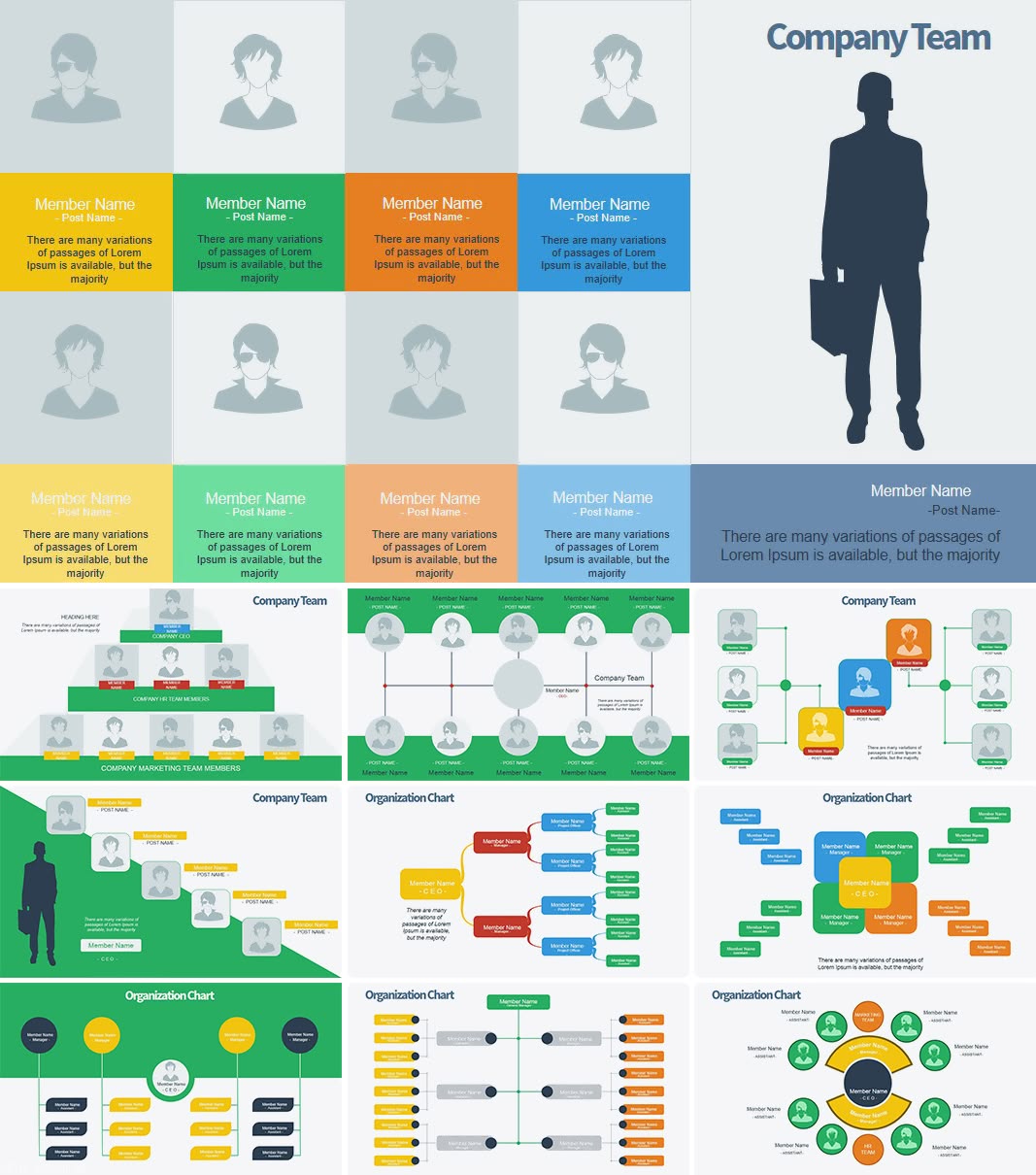 Successful Staff PowerPoint charts