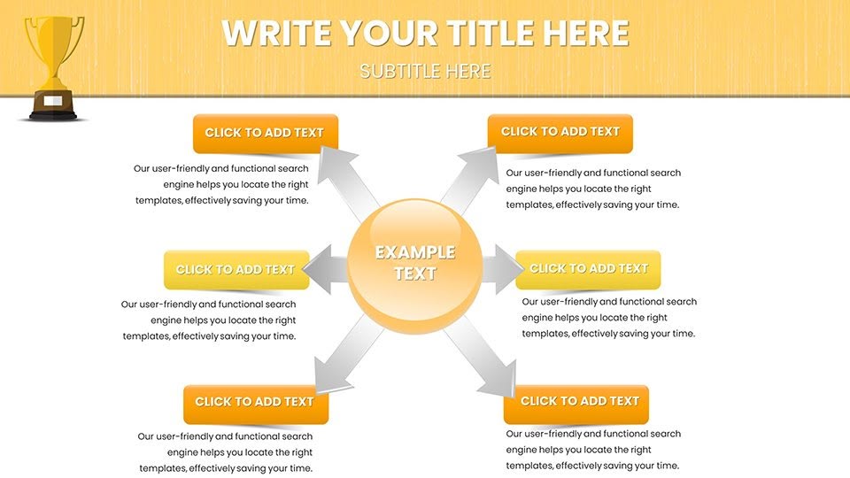 Winner Victory Cup PowerPoint Charts Presentation