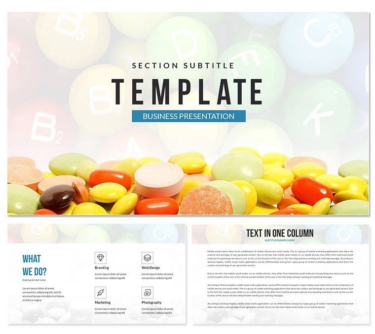 Vitamin PowerPoint template