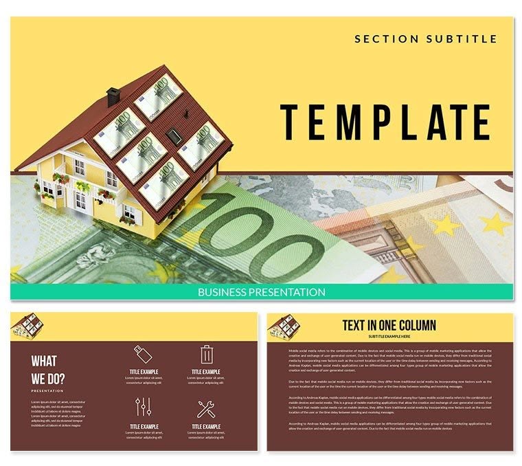 House for Sale PowerPoint Template Presentation