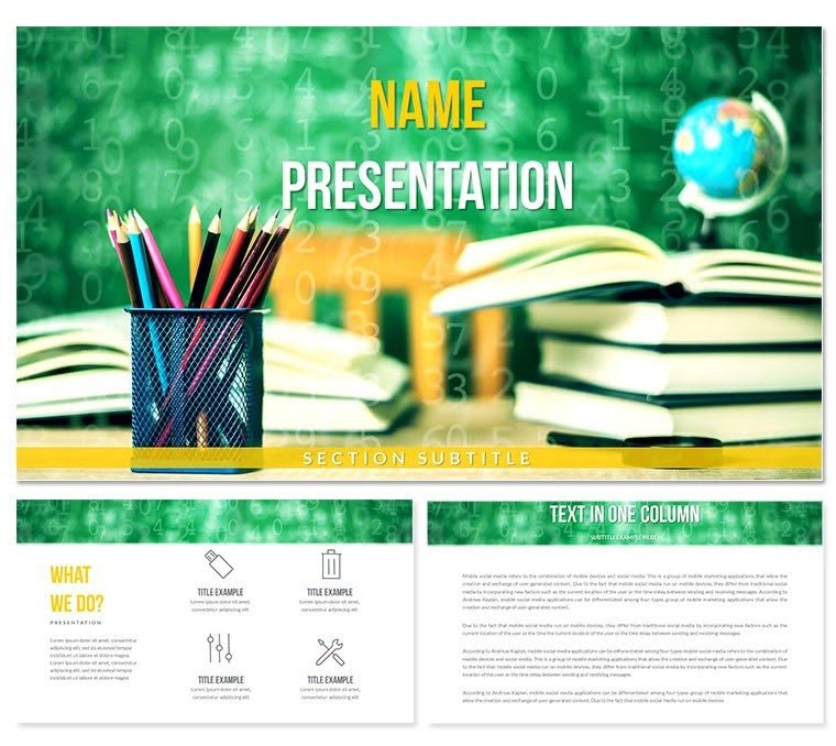 Study Program PowerPoint template