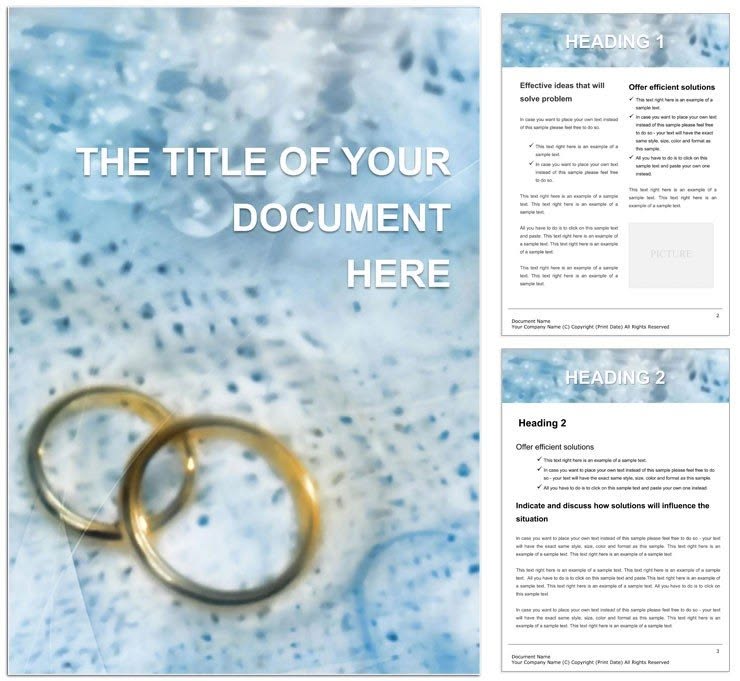 Wedding rings buy Word template