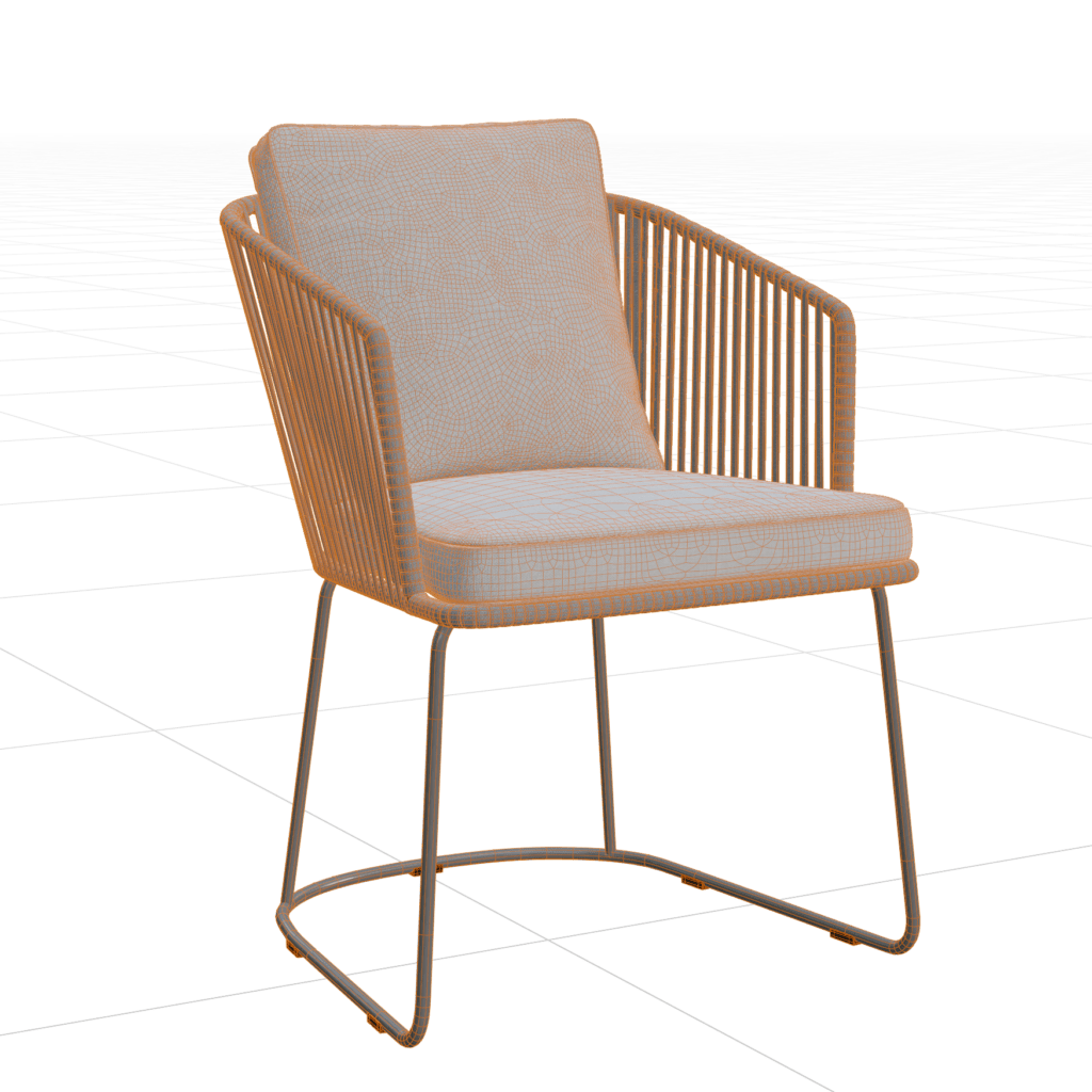 Outdoor String Chair 01 for Blender 3D• iMeshh 3D Model Library