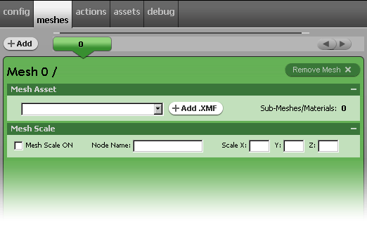 Editor Meshes Tab IMVU Create