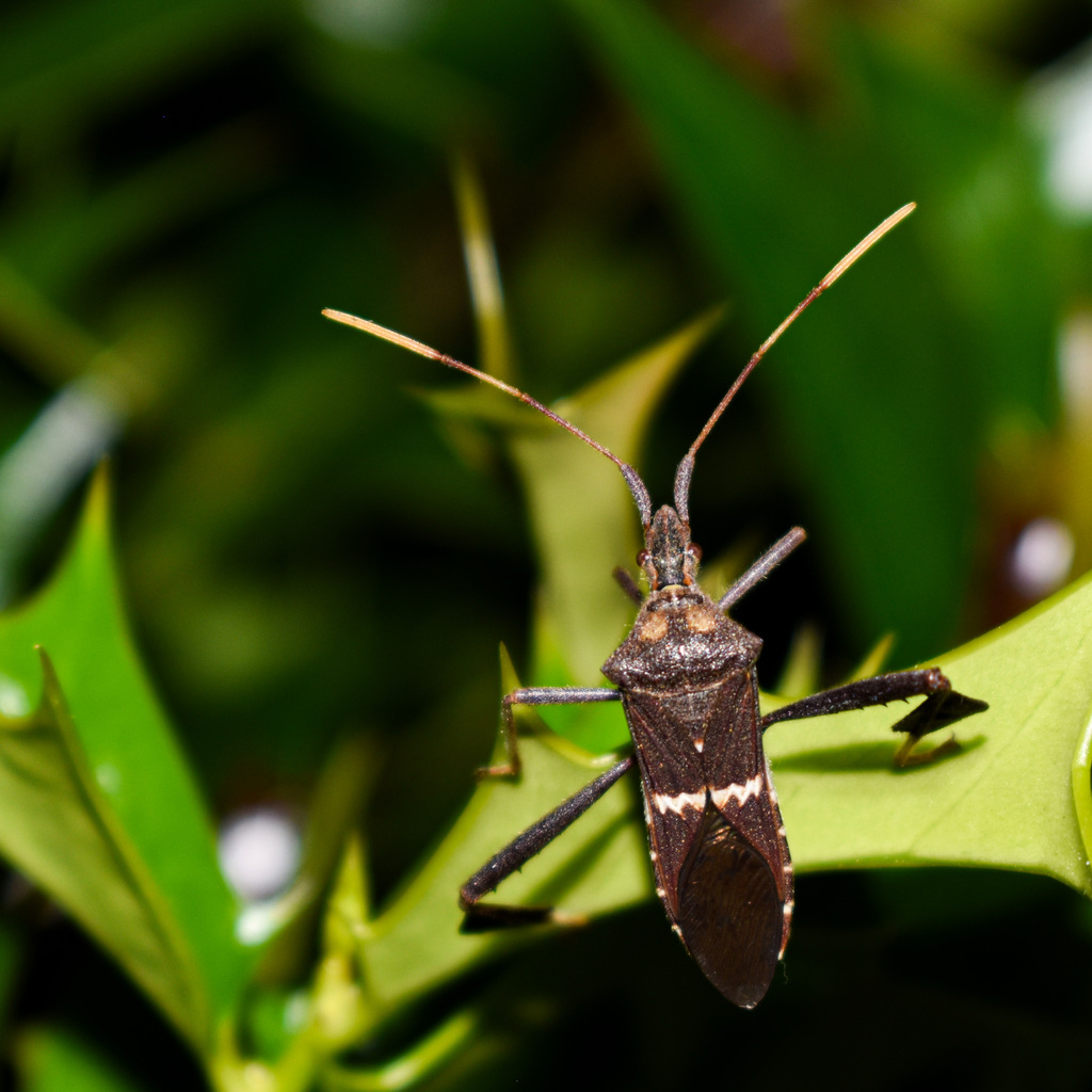 Leptoglossus zonatus from Garrison Park, Austin, TX 78745, USA on July