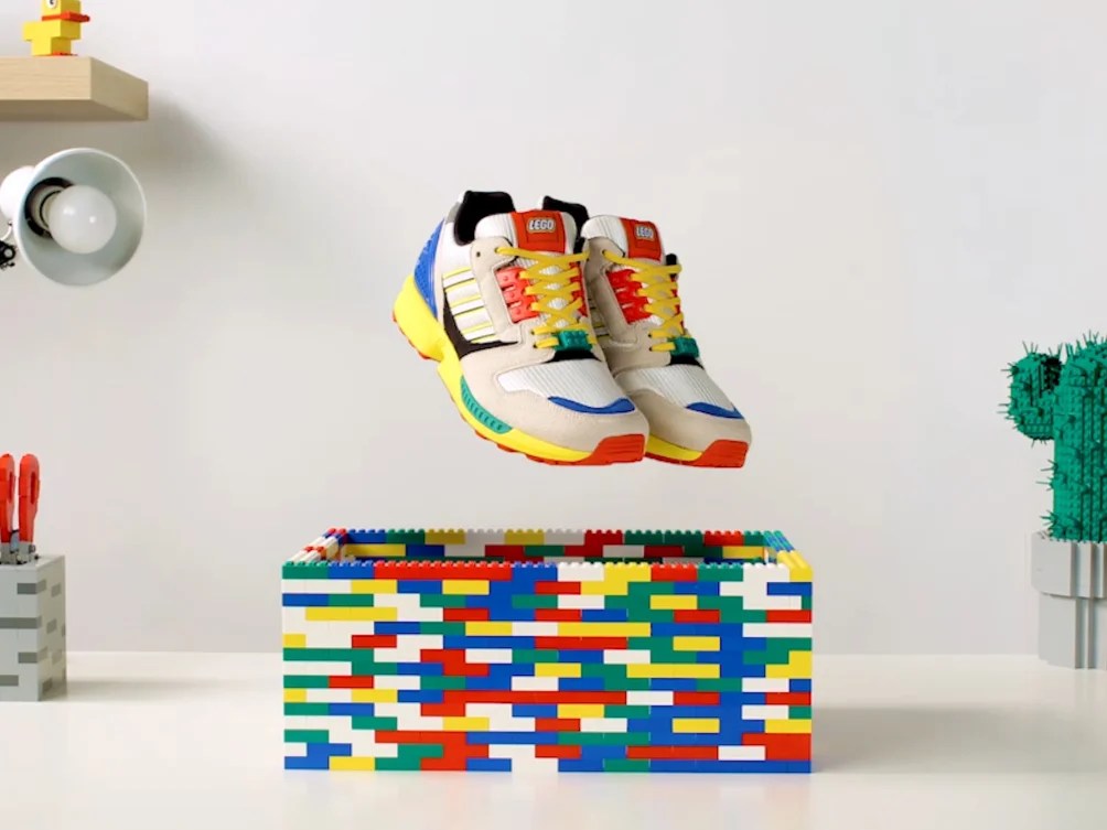 Adidas collaborates with Lego for launch of primary coloured trainers The Independent