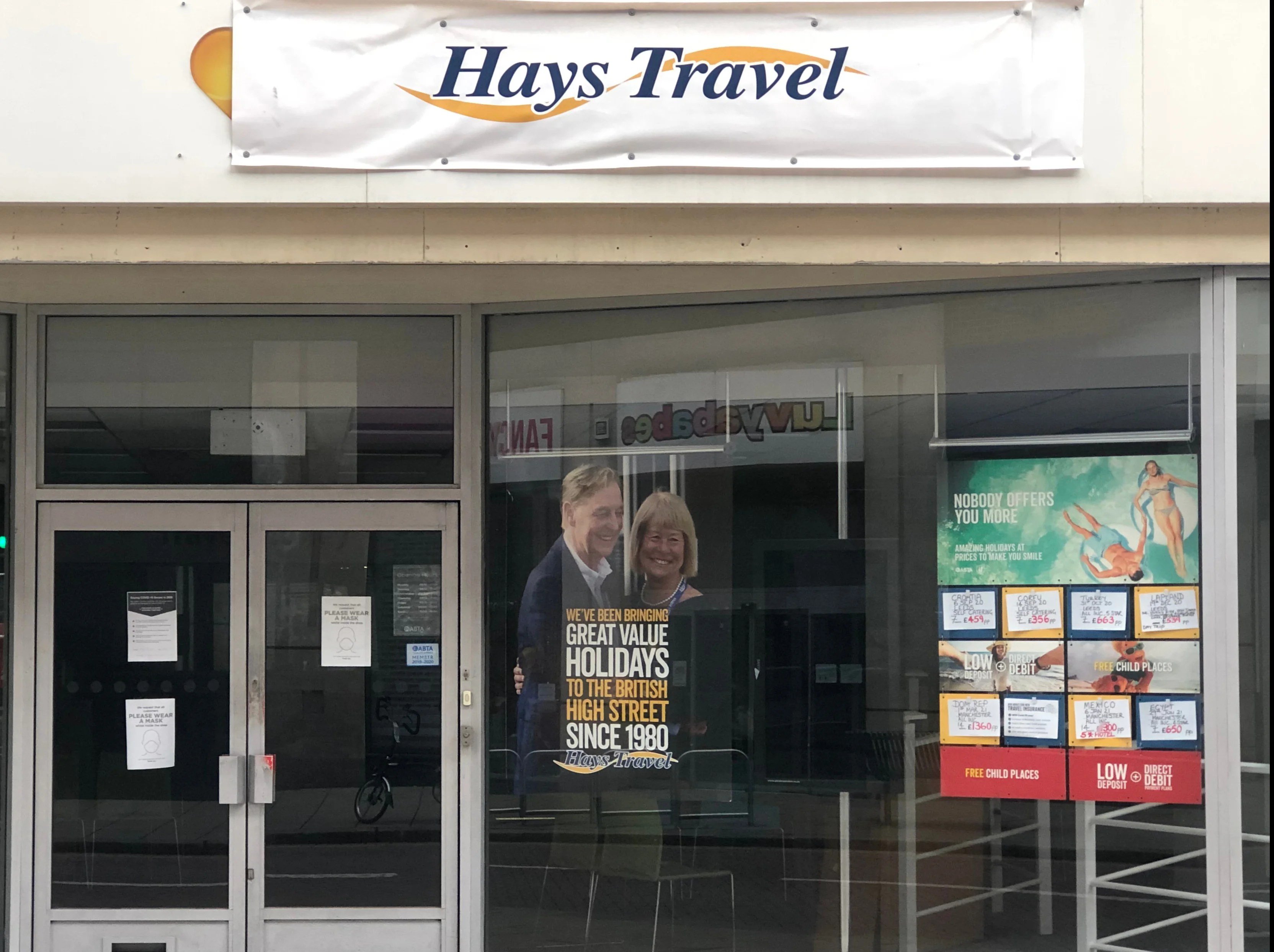 Hays Travel to close one in six high street agencies as lockdown