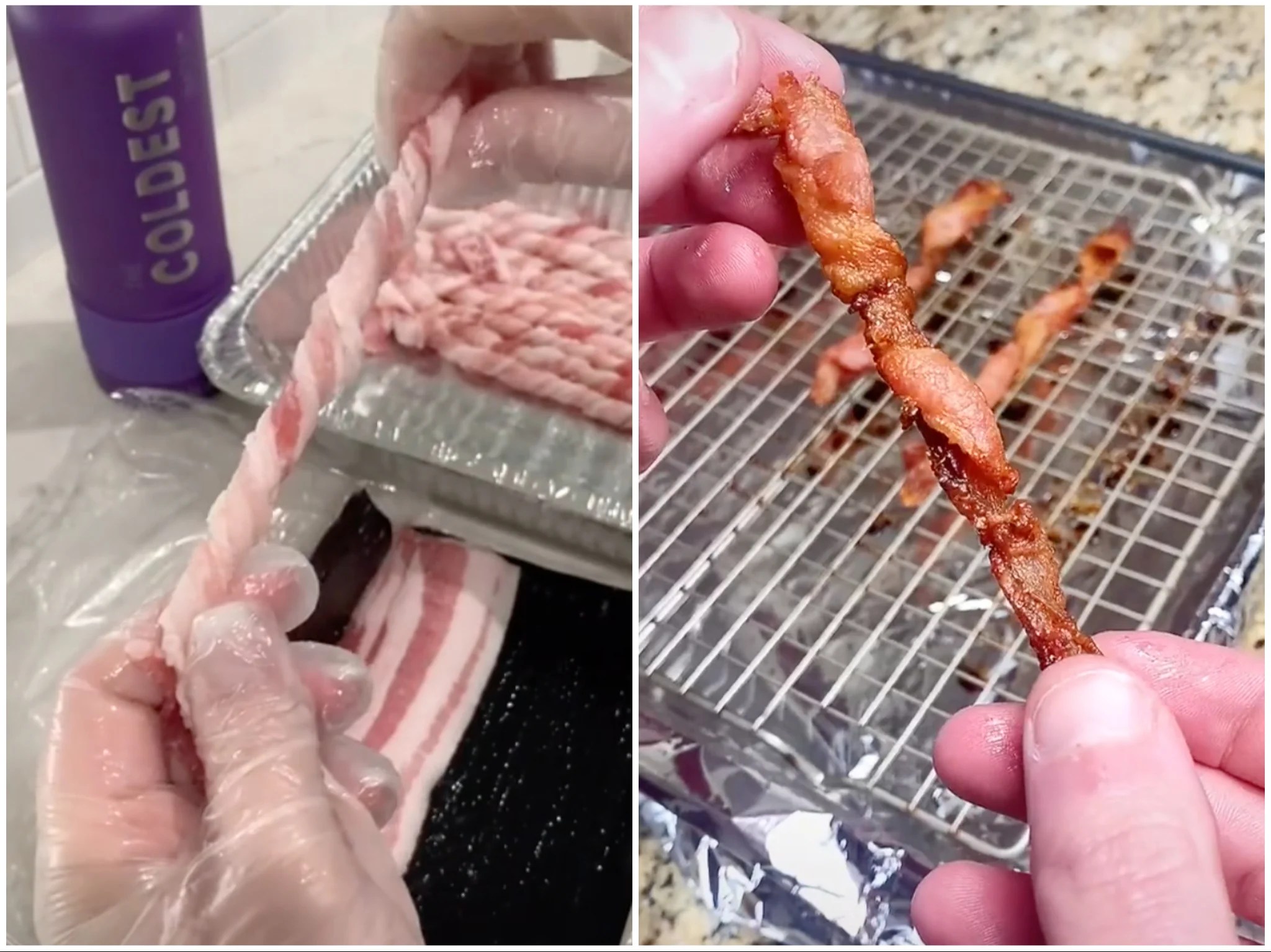 ‘Twisted bacon’ food hack goes viral and we’re drooling indy100