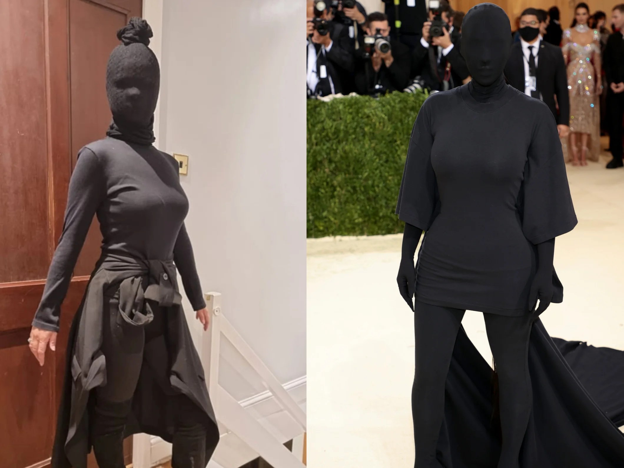 Woman recreates Kim Kardashian’s Met Gala look for fancydress party