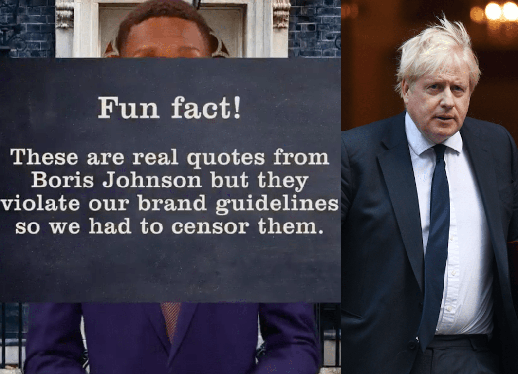 The Mash Report had to censor quotes from Boris…