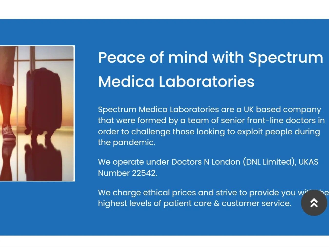 Covid testing lab listed on government website made false claims about