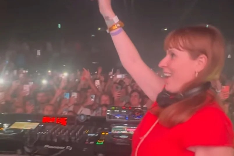 Deputy PM Angela Rayner seen spinning tunes at Ibiza nightclub
