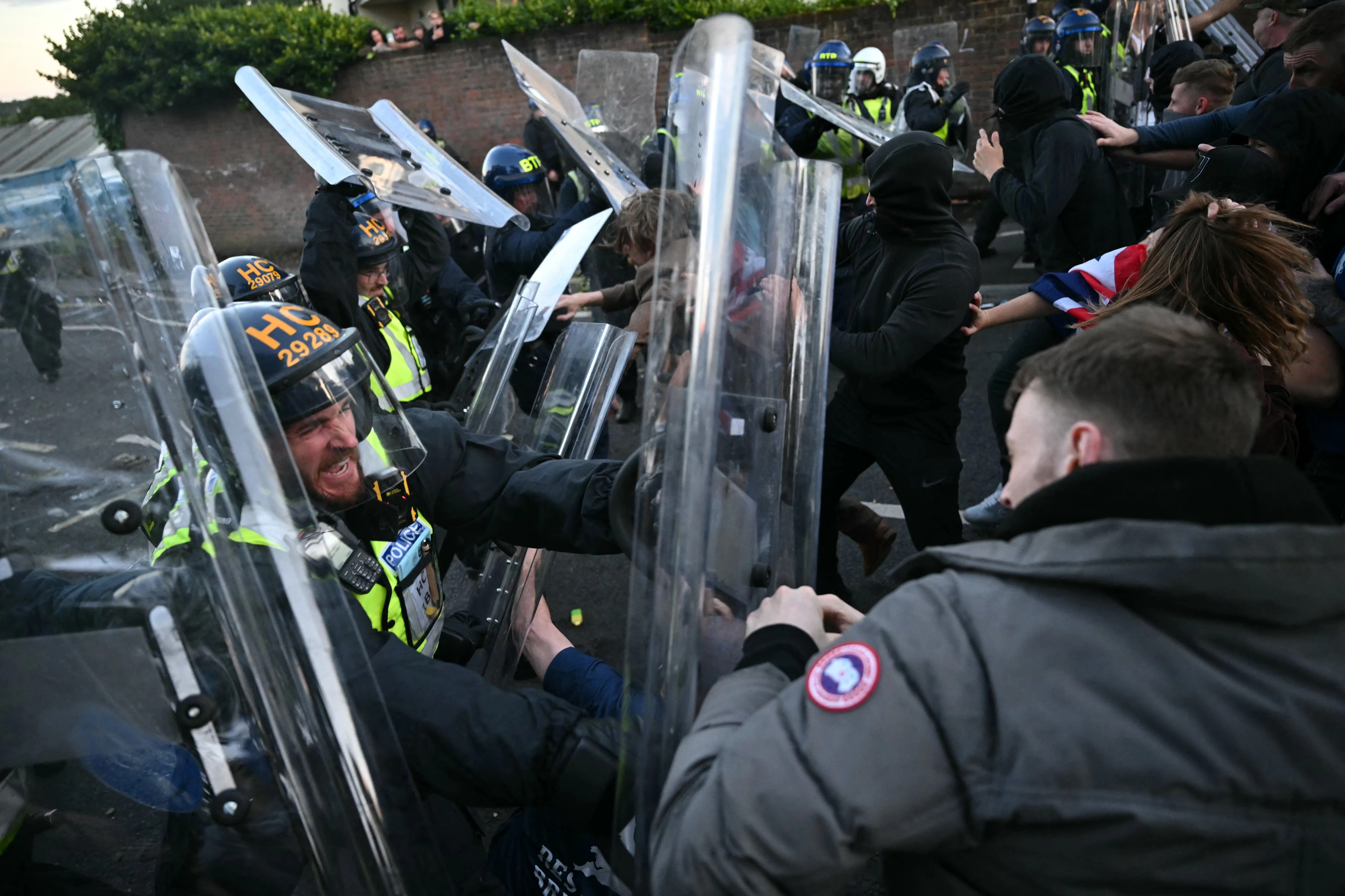 Leon O’Leary and Connor Bishop: Two men jailed for violent disorder at Henry Nowak police protest in Southampton