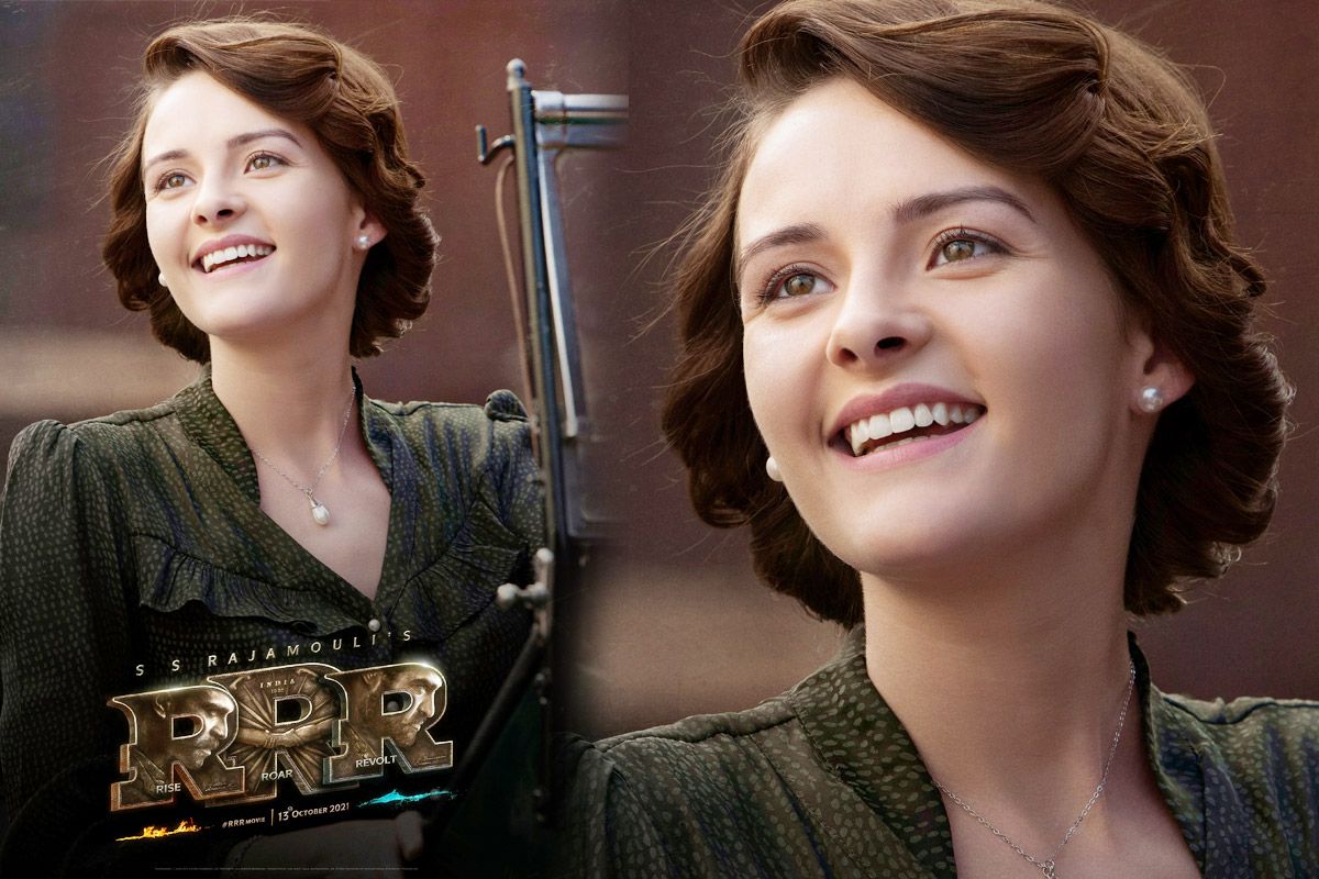 RRR SS Rajamouli Shares First Character Poster of Olivia Morris As