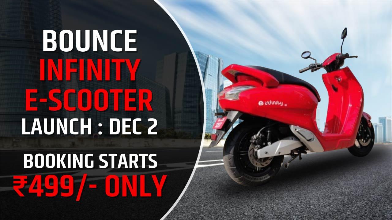 Bounce Infinity Electric Scooter Is All Set To Launch On 2nd December