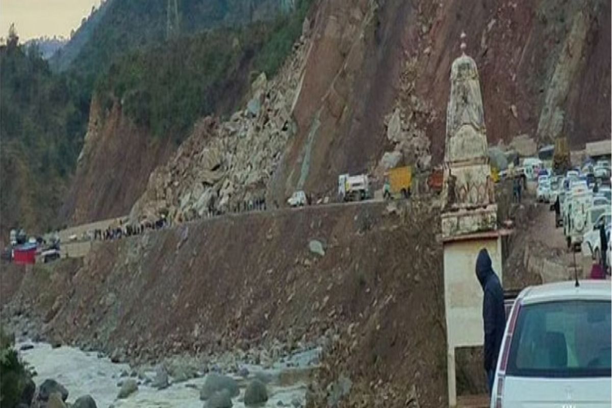 JammuKashmir Highway Blocked Due to Landslides Triggered by Heavy