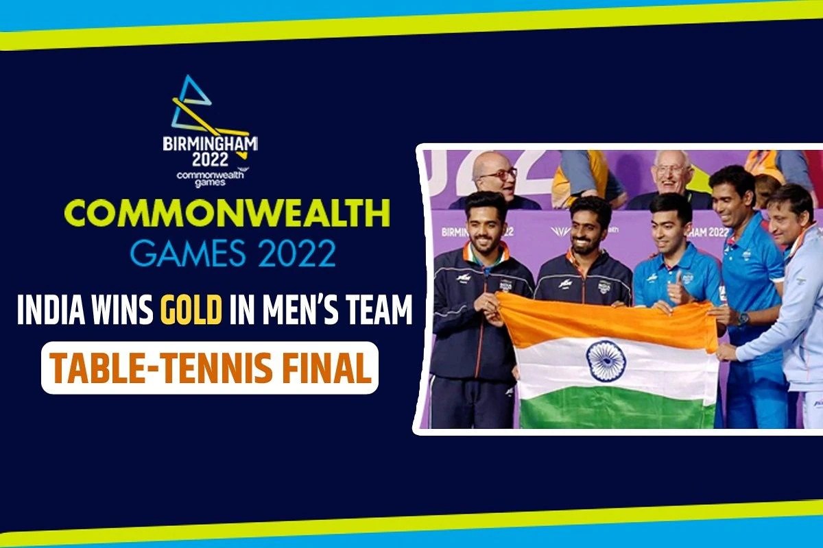 CWG 2022 India Wins Gold In The Men’s Team TableTennis Final