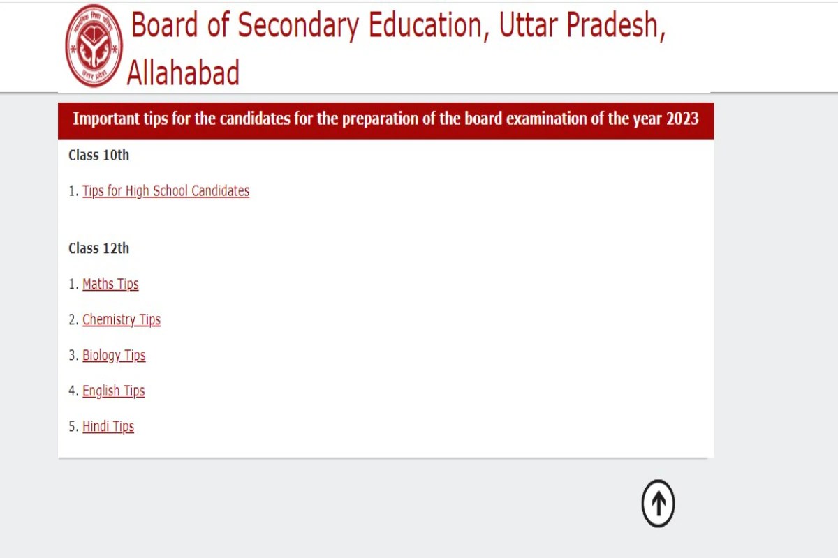 Uttar Pradesh UP Board Exam 2023 Date Sheet UPMSP Releases Exam Tips
