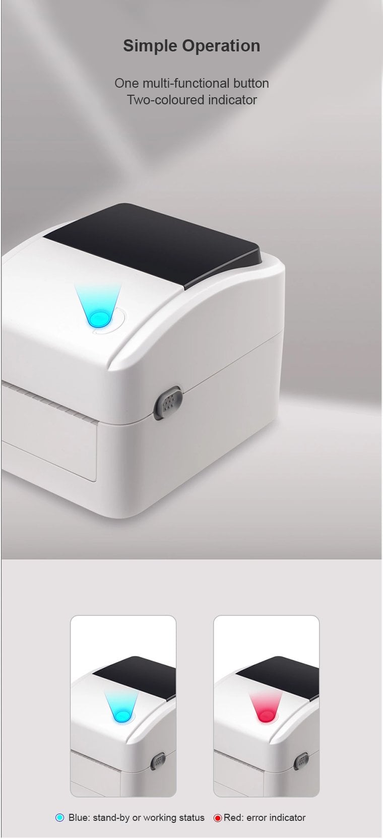 Direct Thermal Shipping Label Barcode Printer TR420B USB InkStation