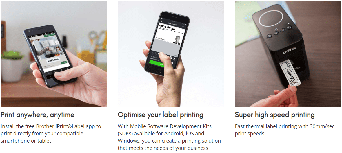 Brother P-Touch PT-P750W Desktop Label Printer - USB, Wi-Fi, NFC