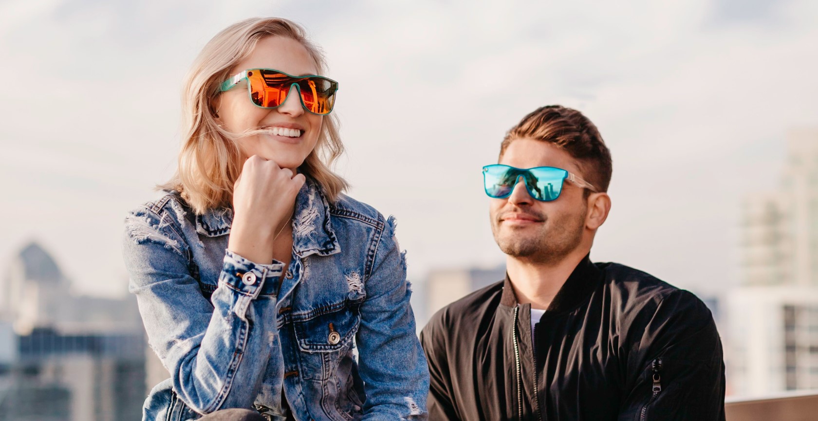 Blue Angel Polarized Aviator Sunglasses Blue Mirror Lens Silver