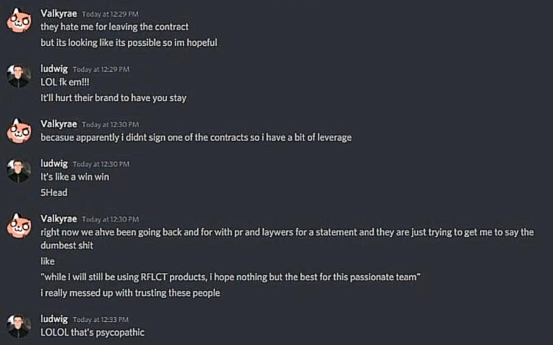 Valkyrae's leaked DMs paint streamer as victim of RFLCT scheme, hints