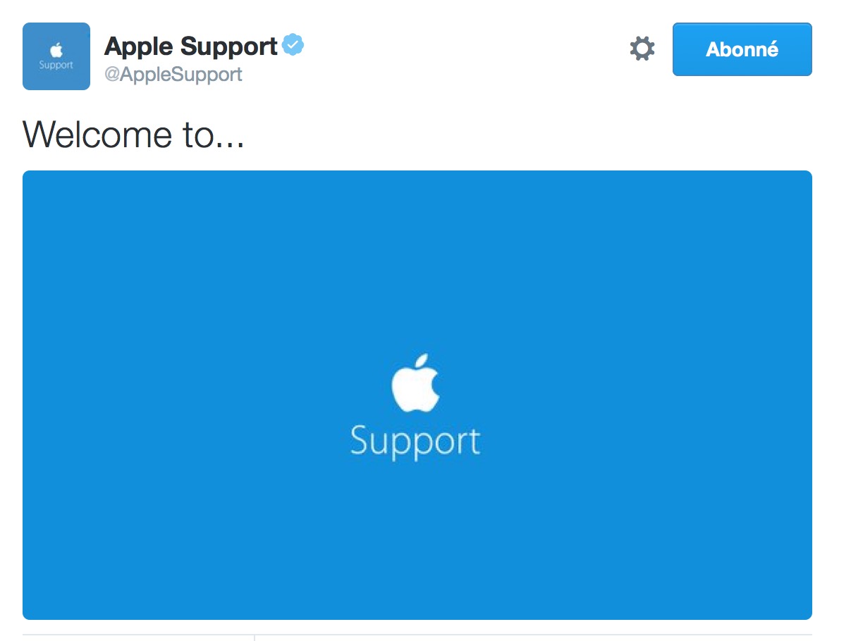 Apple lance un compte Twitter pour faire office de SAV et support