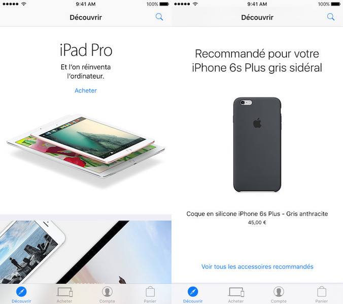 Apple met à jour son application Apple Store design remanié et