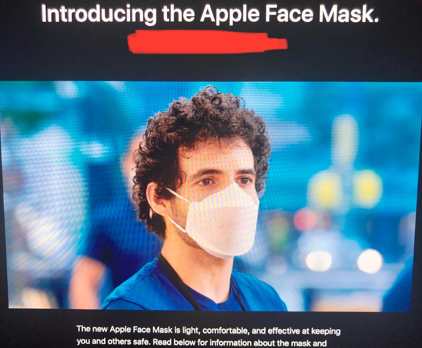 Apple Face Mask Apple crée des masques pour ses employés