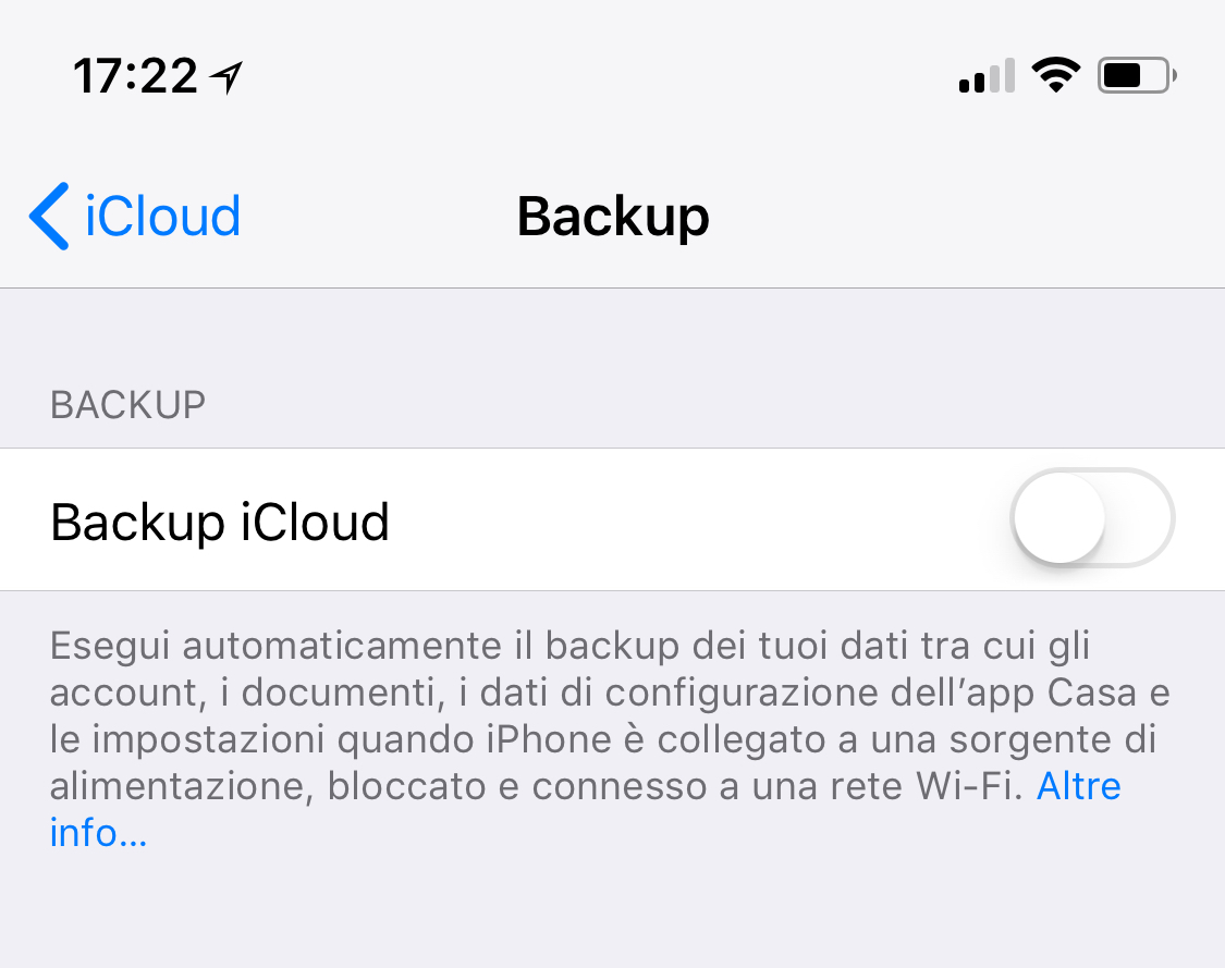 Cosa salva il backup dell'iPhone su iTunes e i Cloud? iPhone Italia