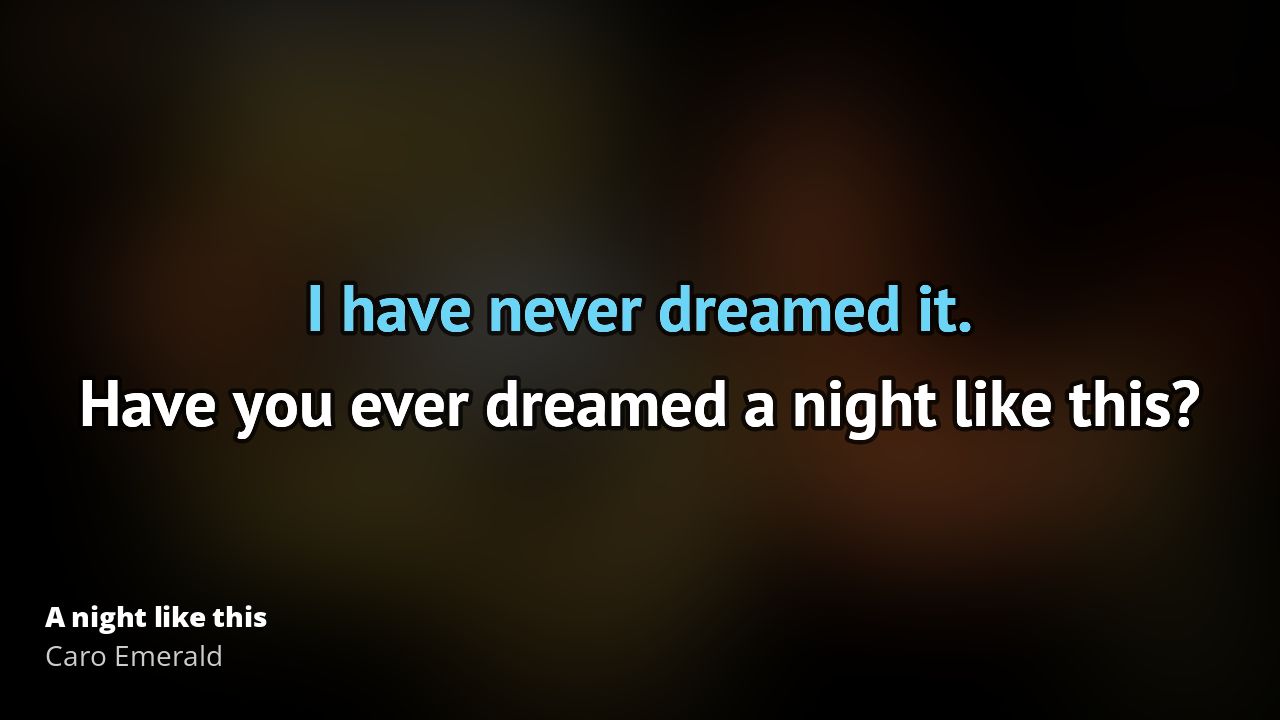 Caro Emerald A night like this Tekst piosenki, tłumaczenie i teledysk