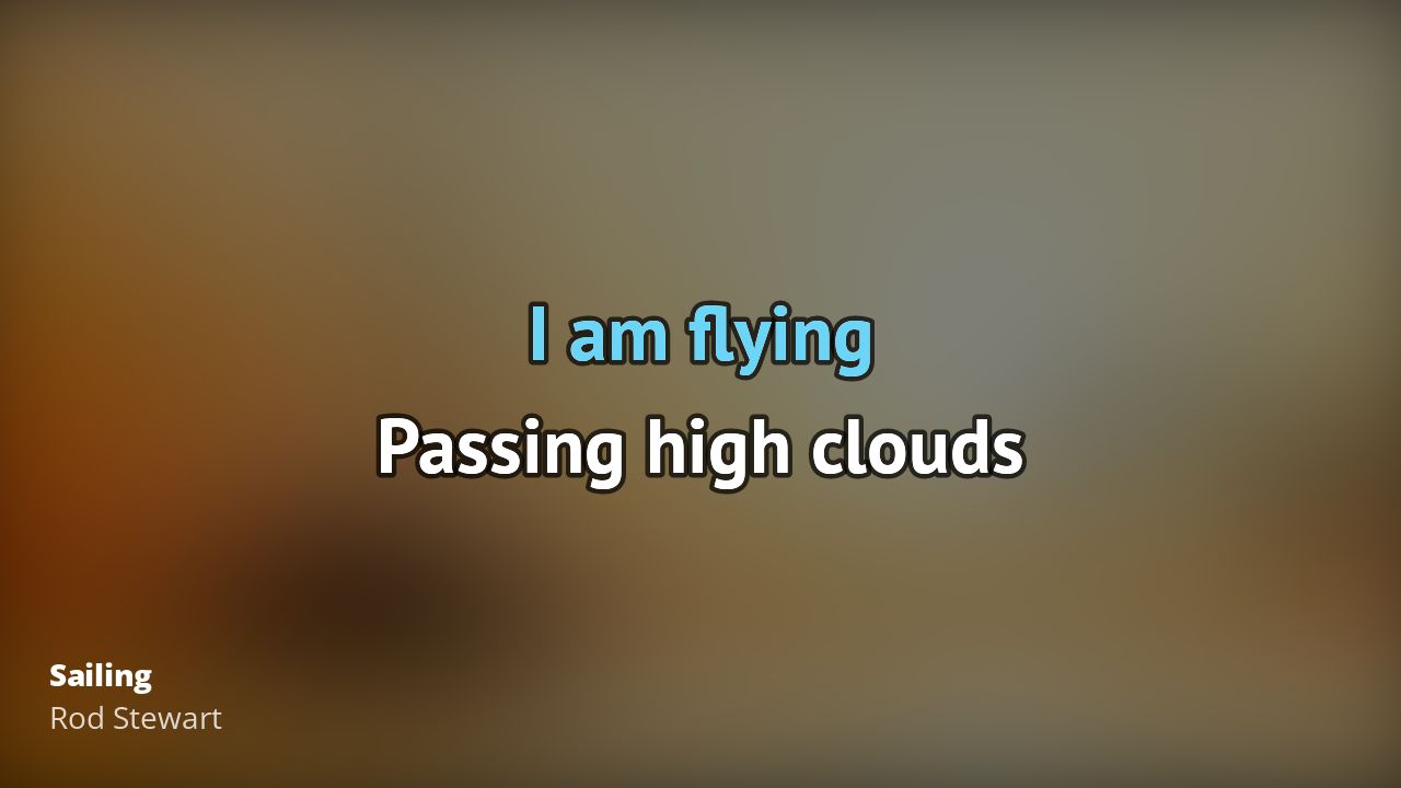 Rod Stewart Sailing Karaoke 🎵