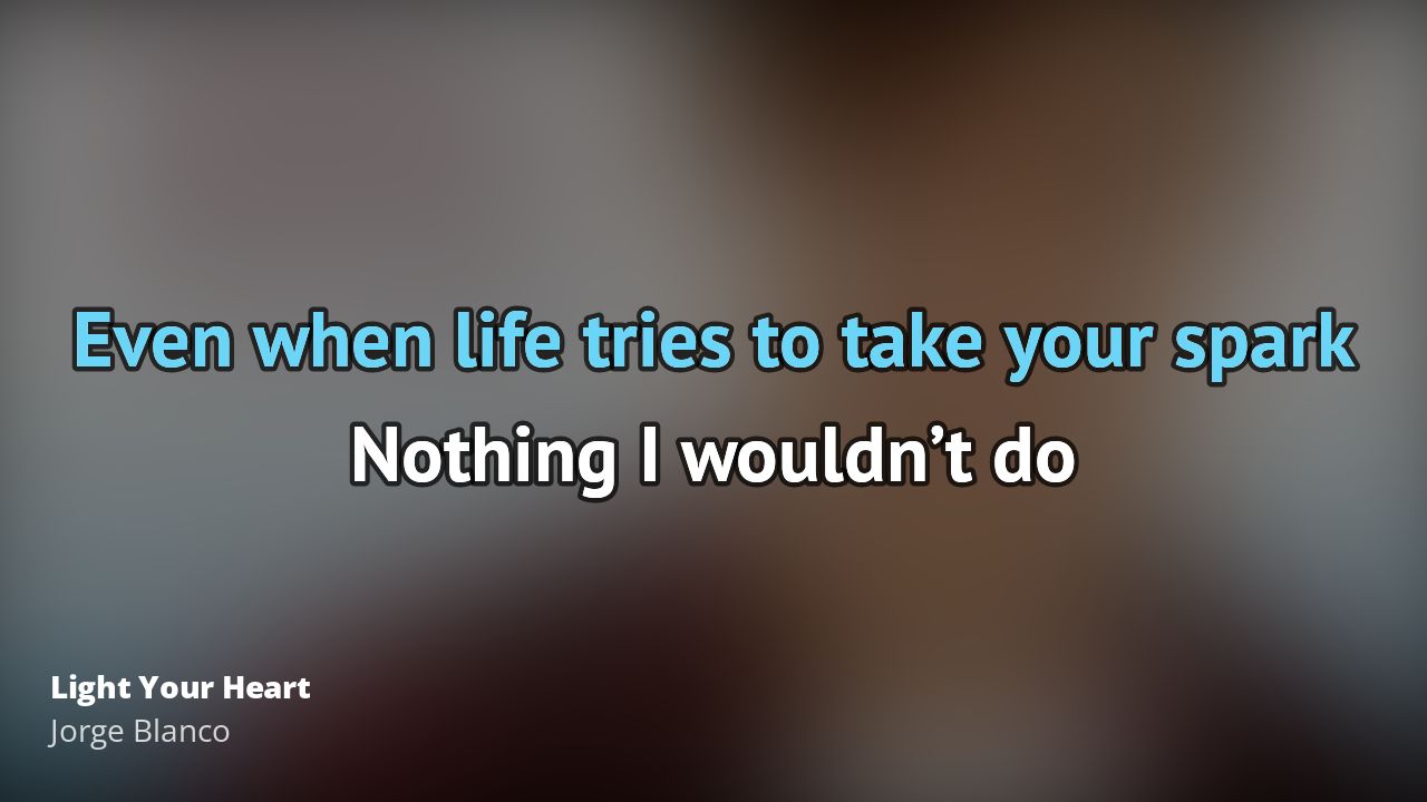 Blanco Light Your Heart Karaoke 🎵