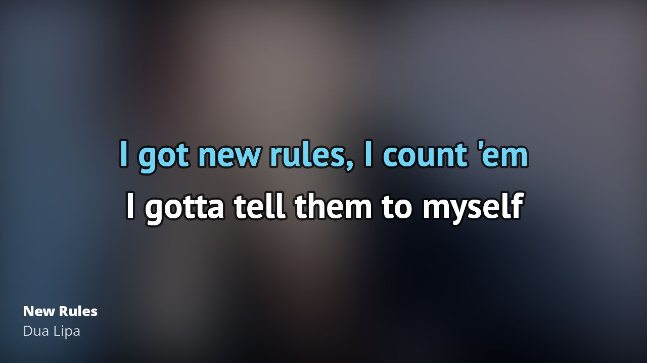 Dua Lipa New Rules Karaoke 🎵