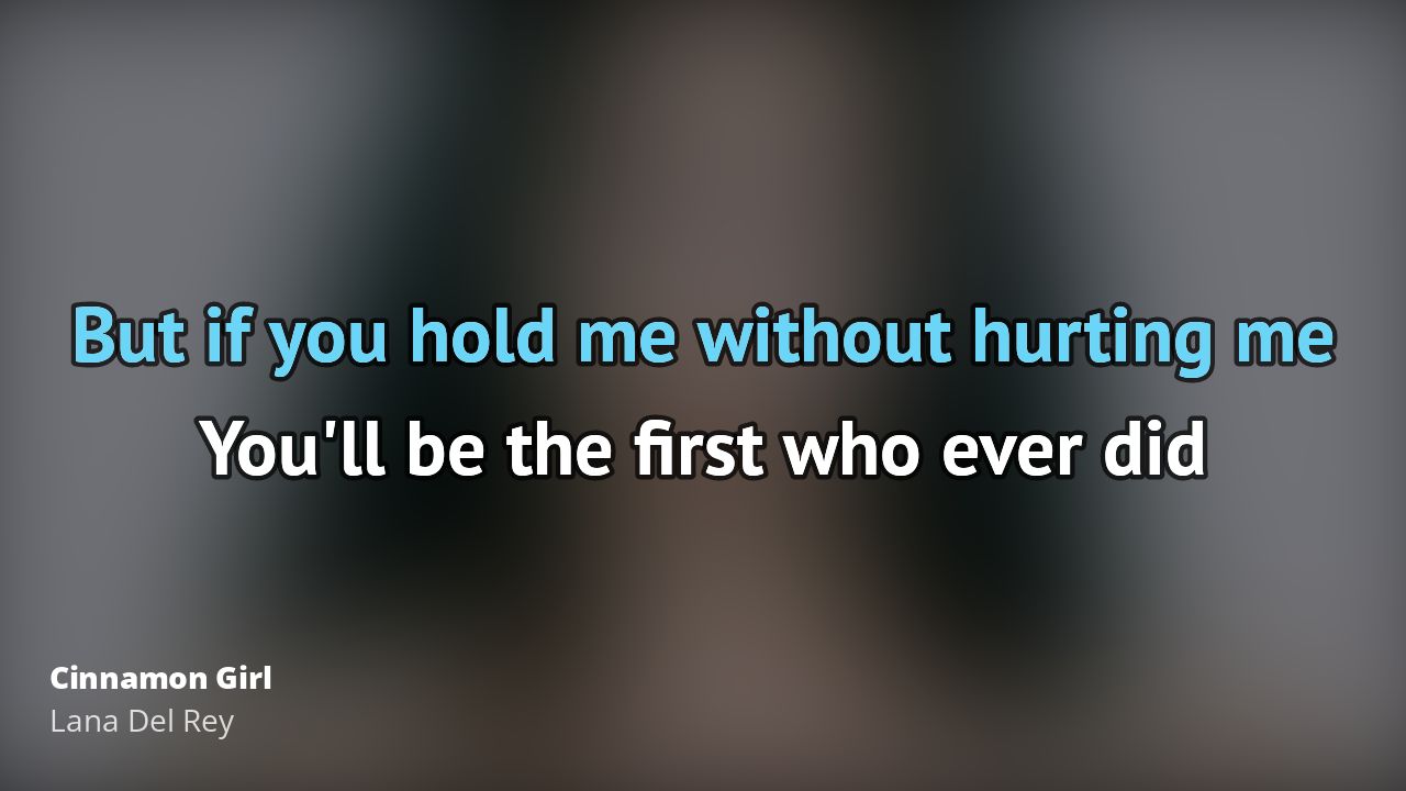 Lana Del Rey Cinnamon Girl Karaoke 🎵