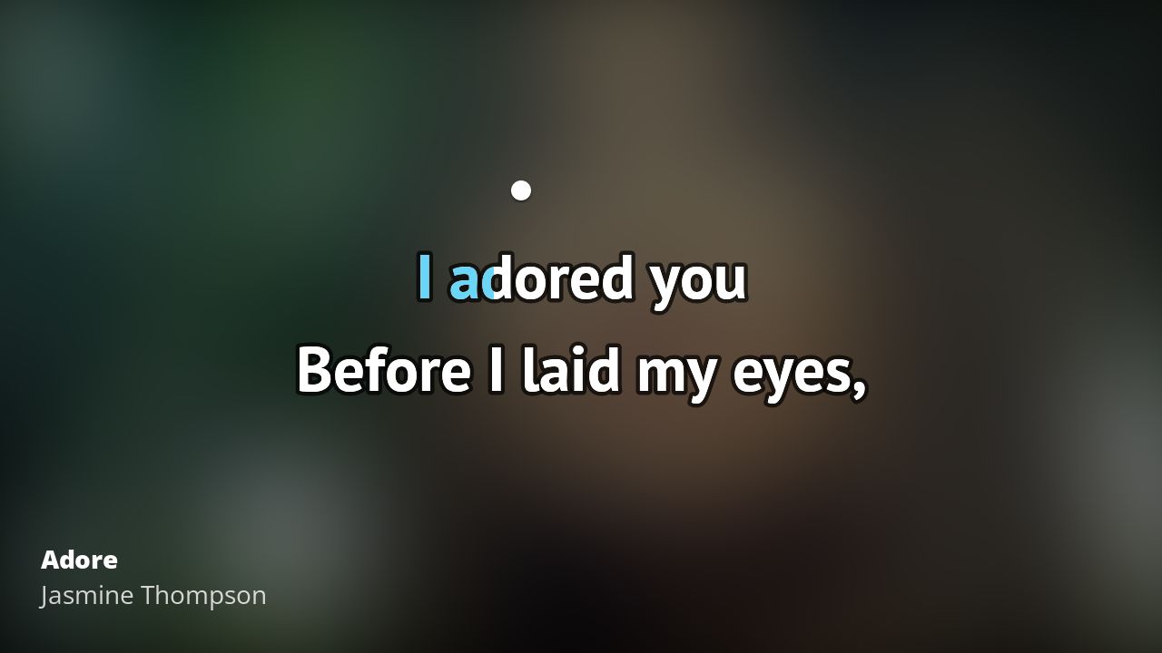 Jasmine Thompson Adore Karaoke 🎵