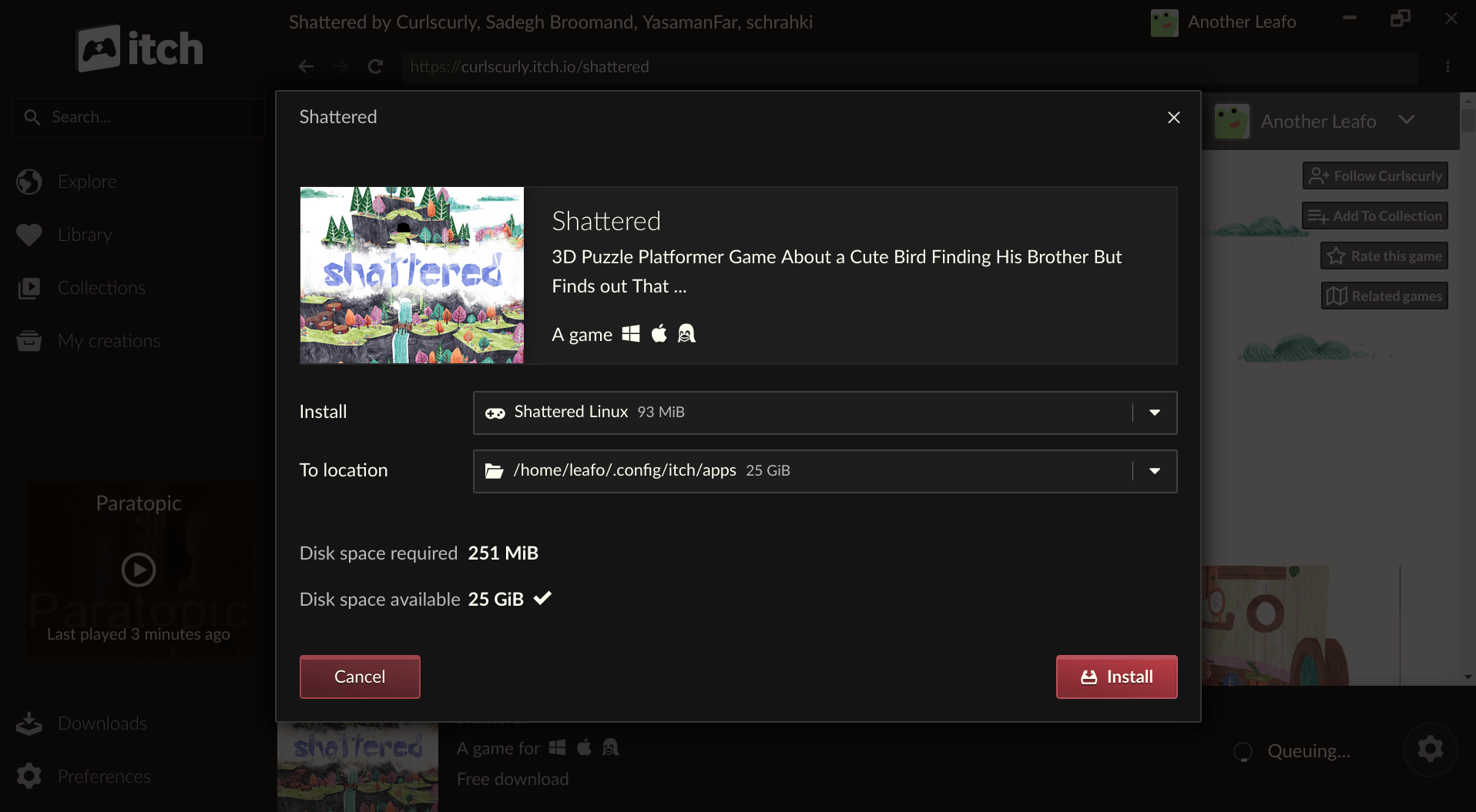 Download App itch.io