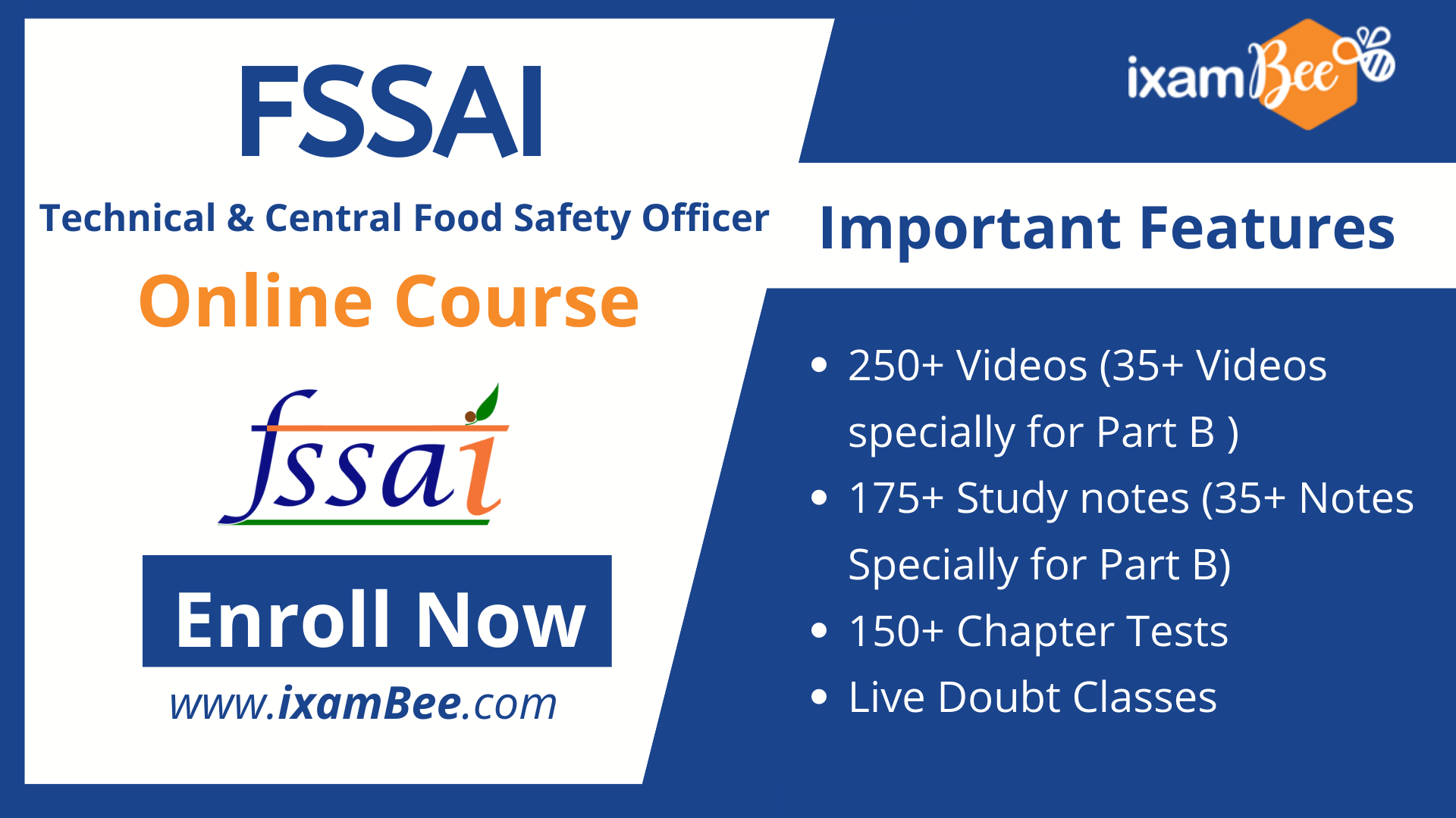 FSSAI Technical & Central Food Safety Officer Online Course 2021