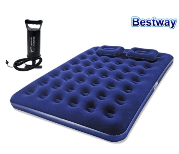 Bestway 67002 Flocked Air Double Bed Blue 71268