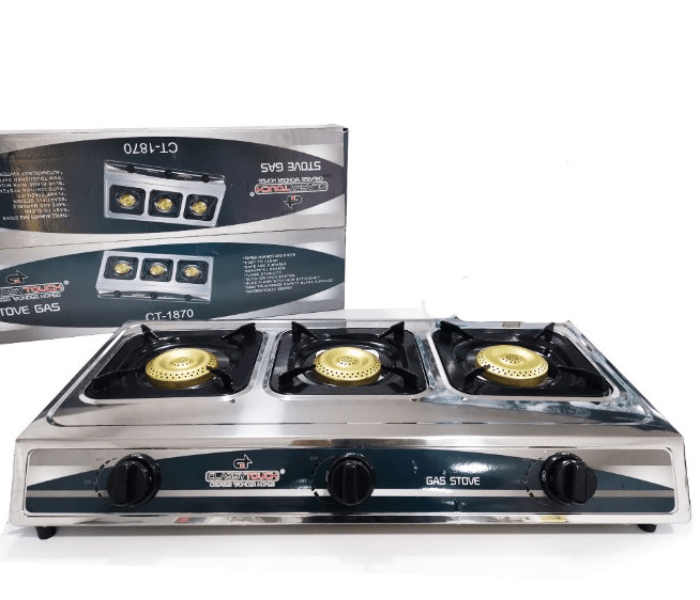 Buy Stainless Steel 3 Burner Gas S62711 Price in Qatar, Doha