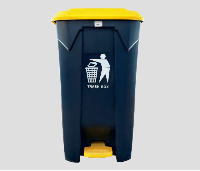 Buy Plastic 100 Liter Trash Bin wi84266 Price in Qatar, Doha