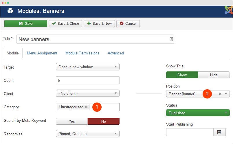How to create Joomla banners ? JoomlArt