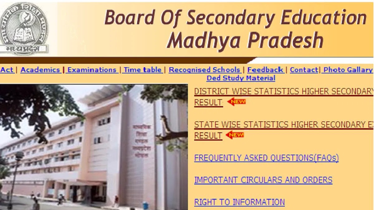 Mp Board 10Th Result Marksheet During the results time, they will