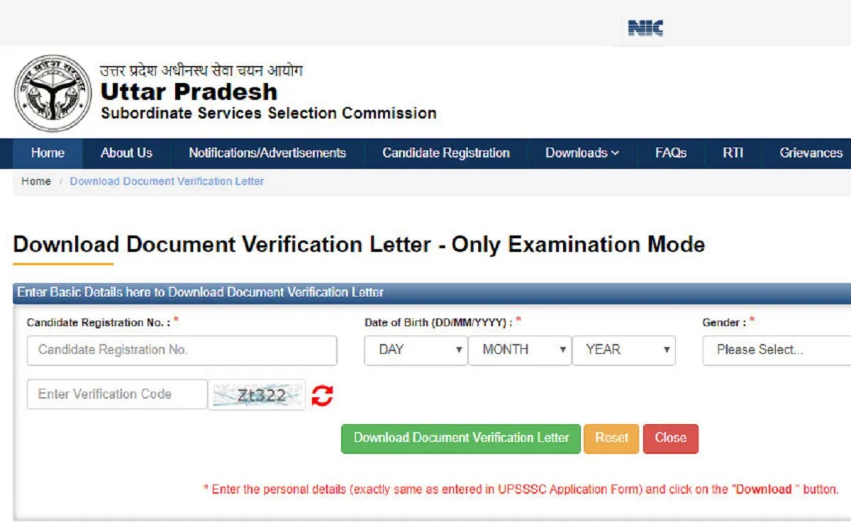 UPSSSC VDO DV Admit Card 2020 (Released) VDO, VPO Document Verification