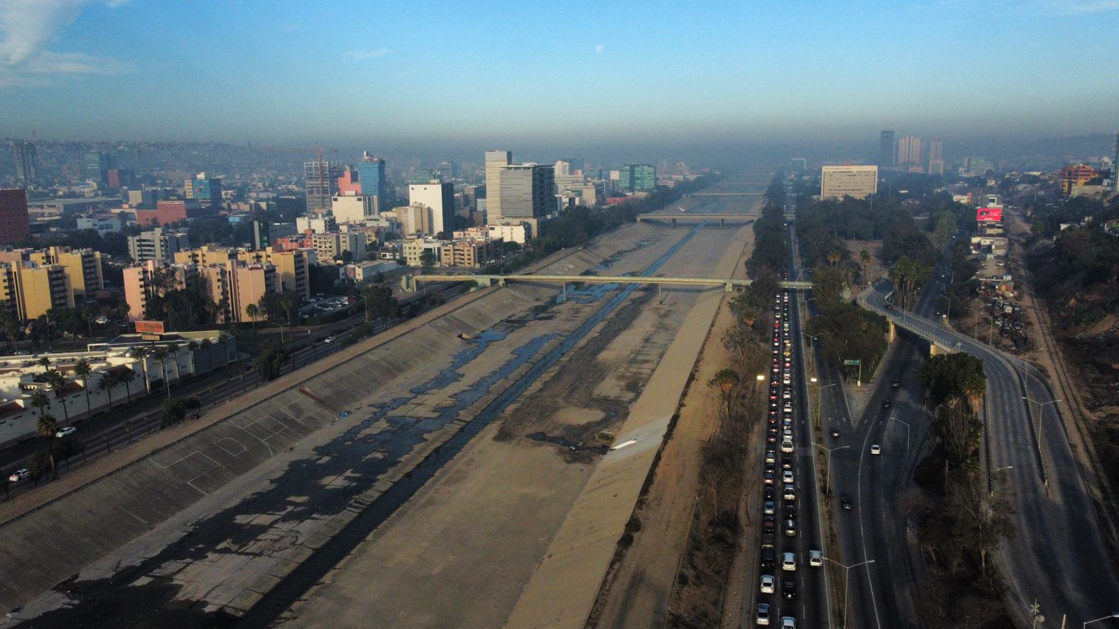 En esta mañana de domingo, así luce el acceso Ready Lane