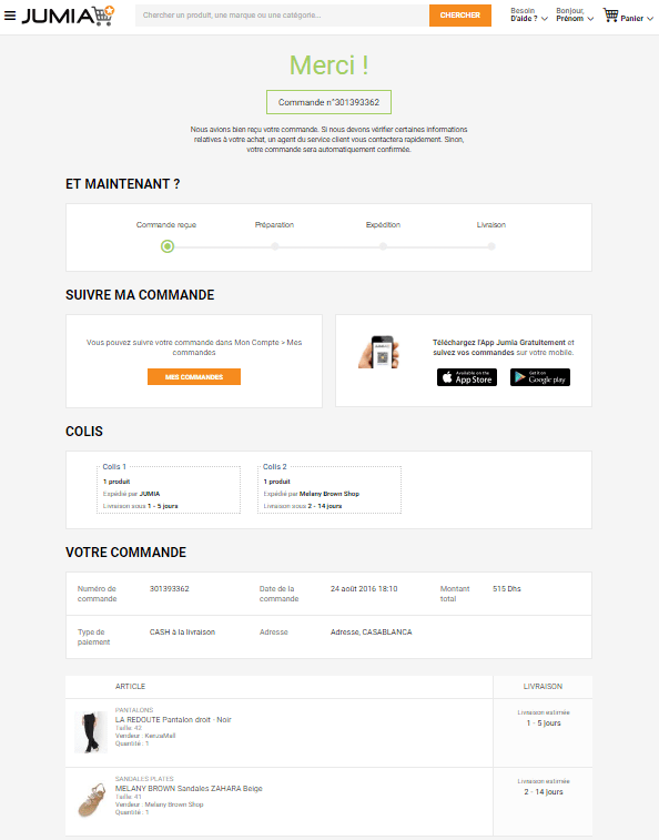 Comment acheter sur Jumia ? Numéro de contact 05 22 23 10 83