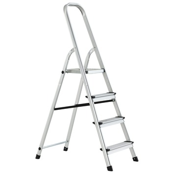Handson Huishoudtrap Aluminium 4 Treden 80Cm Stahoogte Kopen? | Karwei